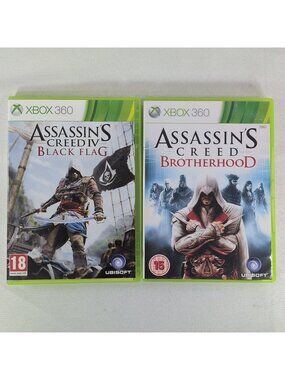 Assassin’s Creed Europe Lot Black Flag Brotherhood Xbox 360 PEGI 18 BBFC 15 PAL